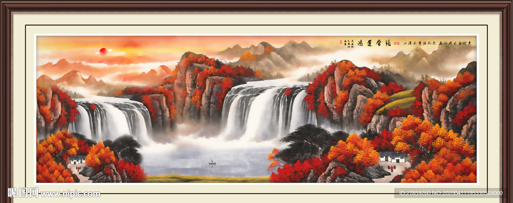 山水画国画山水画