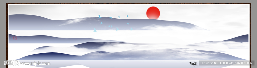 新中式水墨画