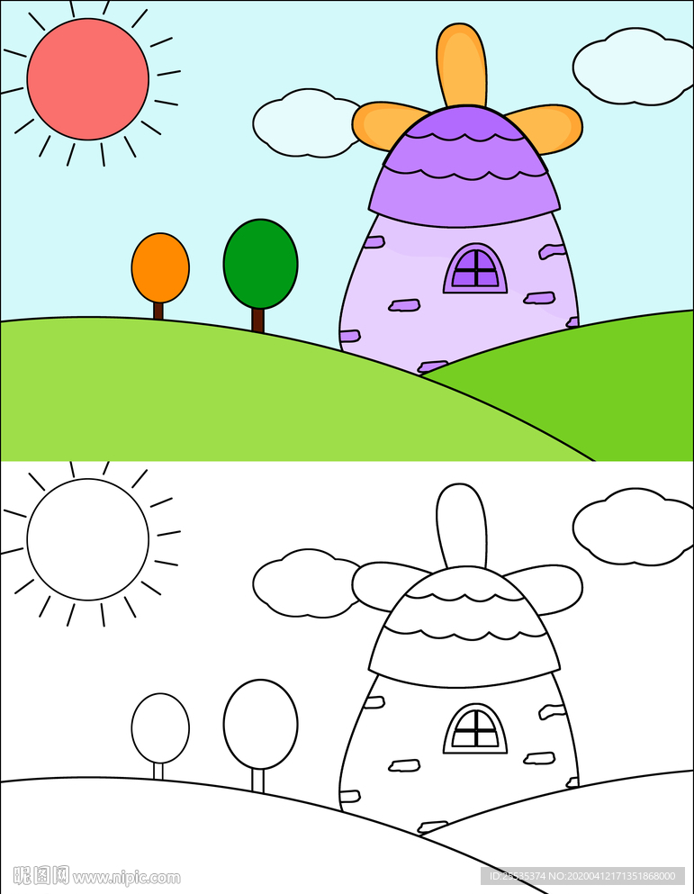 幼儿园卡通简笔画