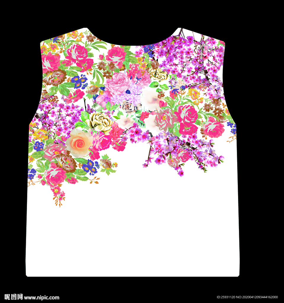 民族抽象唯美斑驳花卉碎花服装