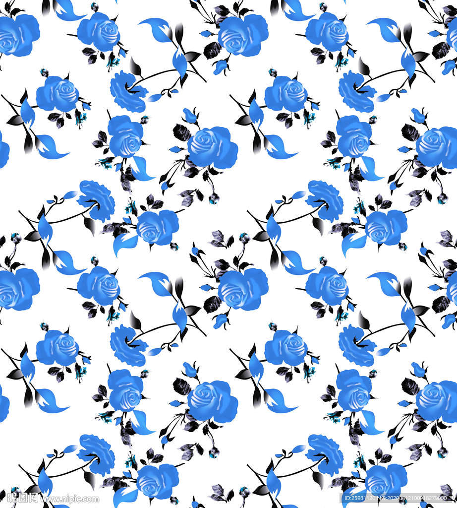 民族抽象唯美斑驳花卉碎花无限循