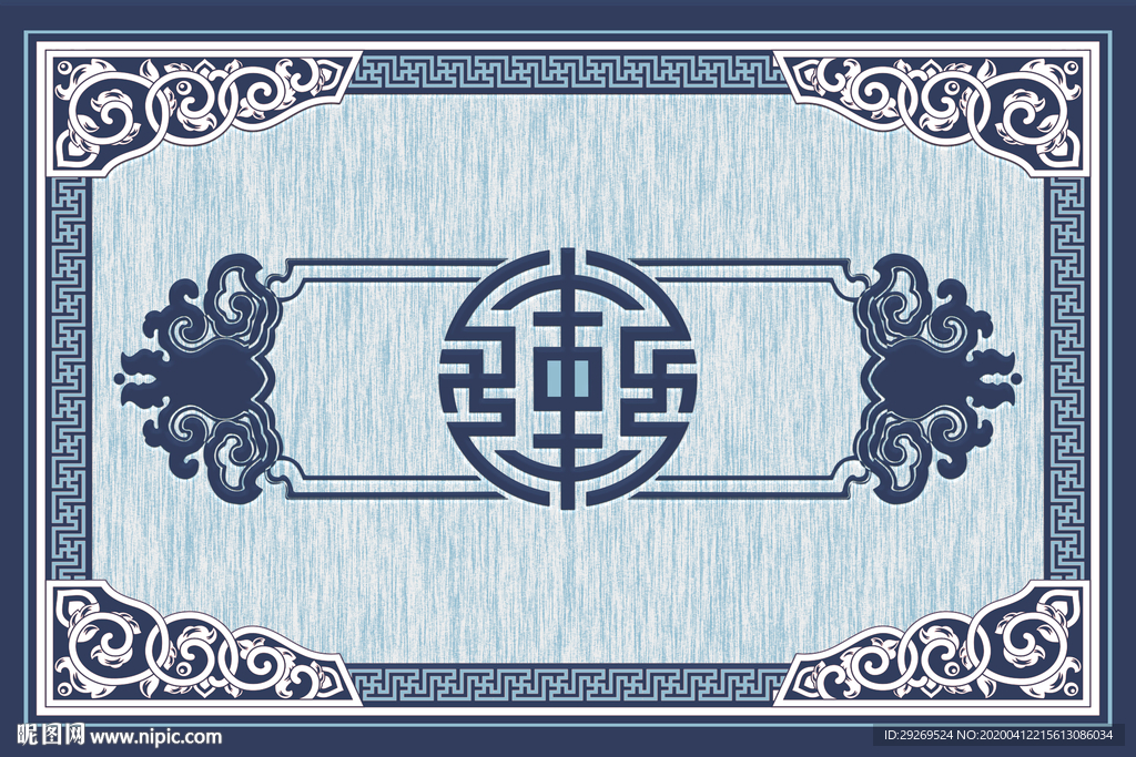 新中式地毯图案