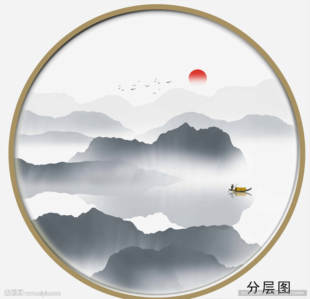圆形装饰画