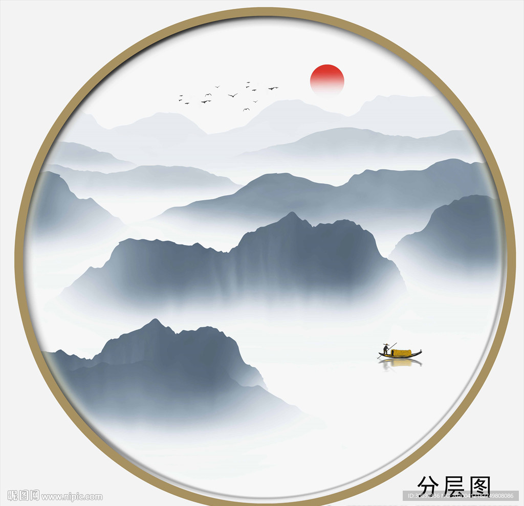 圆形装饰画