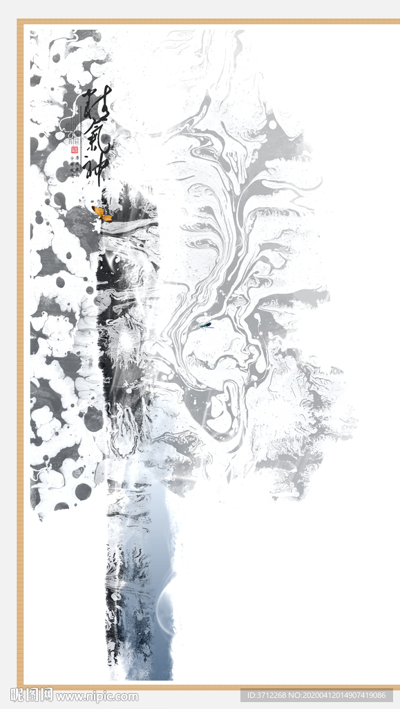 线条纹理饰画