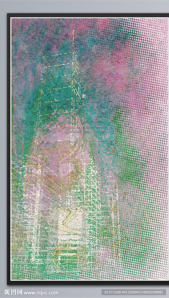 抽象无框画