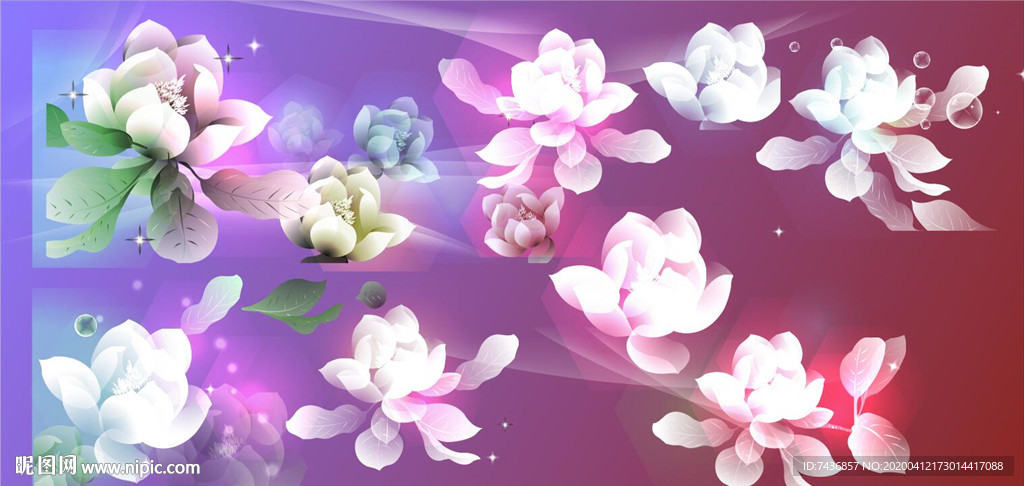 梦幻玫瑰花装饰画