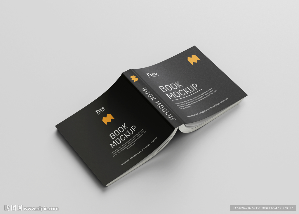 精装版画册书籍样机