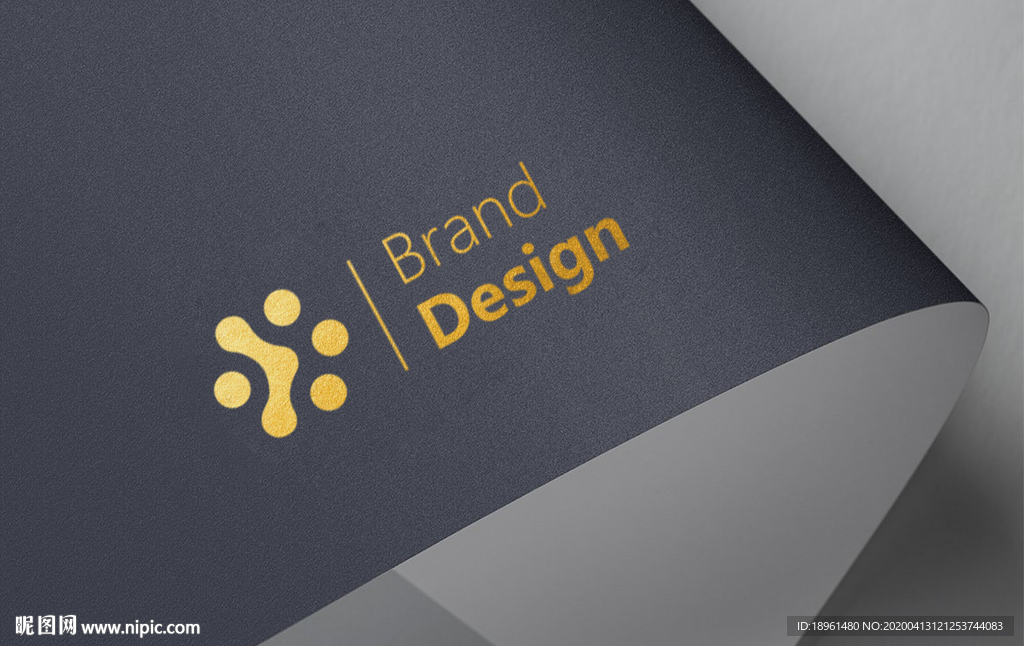 logo烫金效果图样机