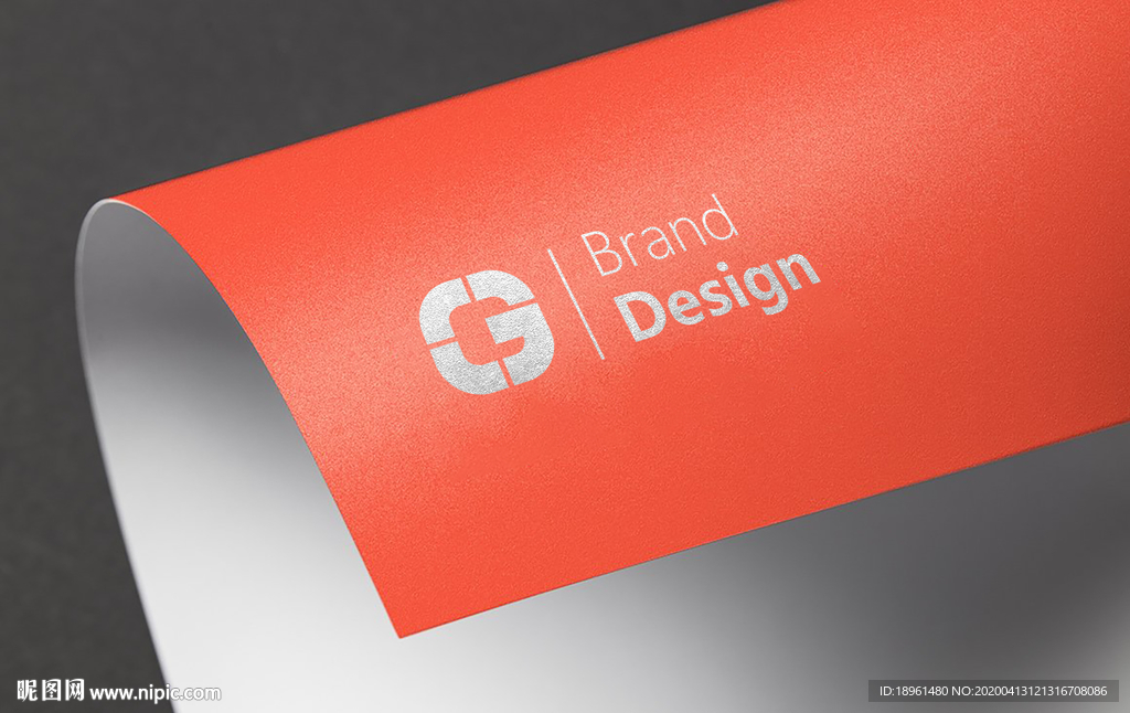 logo烫银效果图样机