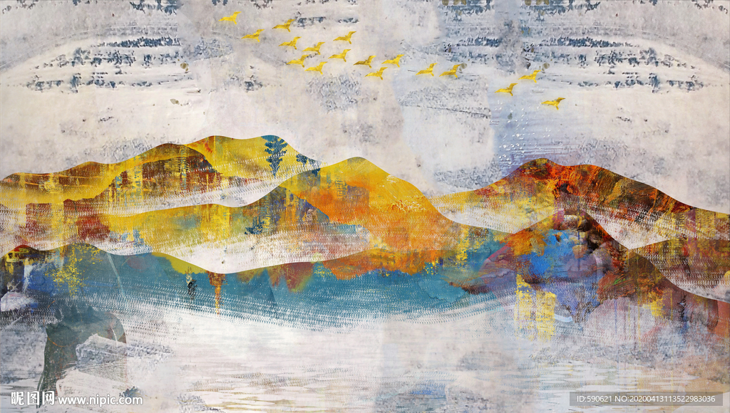 抽象油画