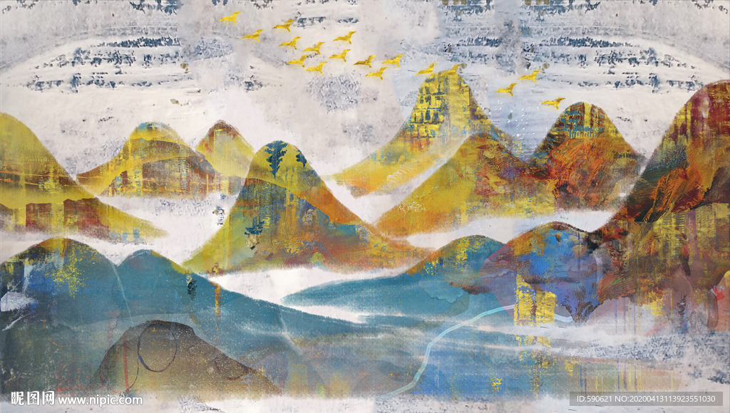 抽象油画