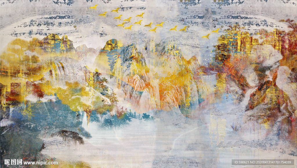 抽象油画
