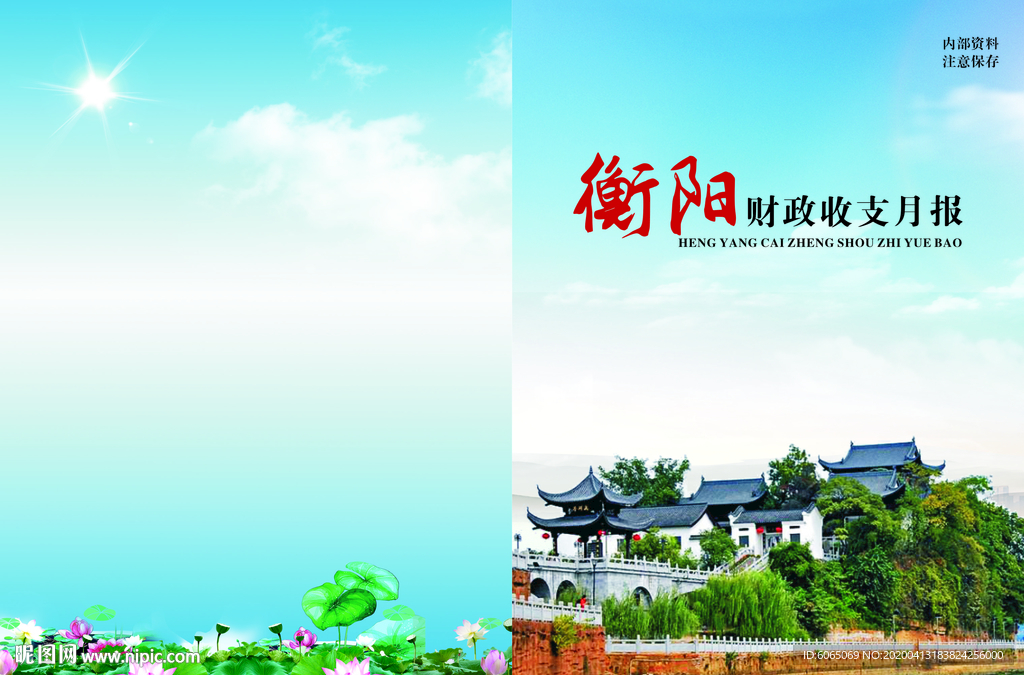 财政局收支月报封面