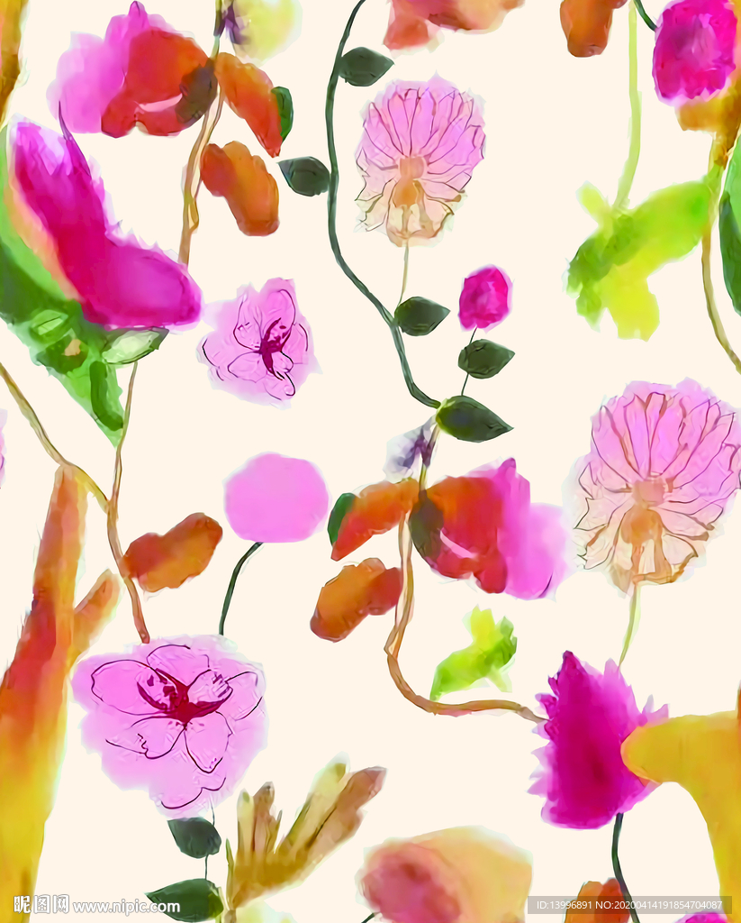 手绘花