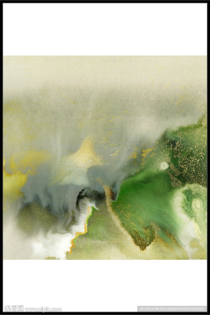 水墨画玄关装饰画山水画