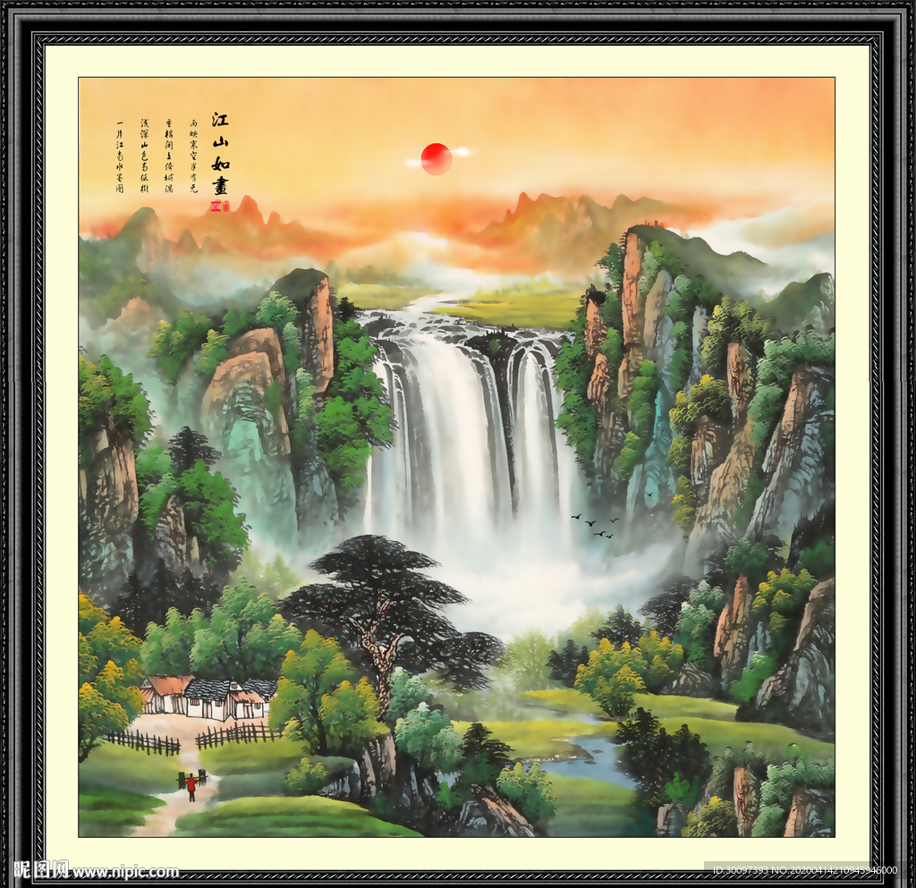 山水画国画山水画