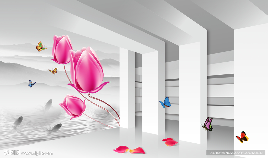 简约3d背景