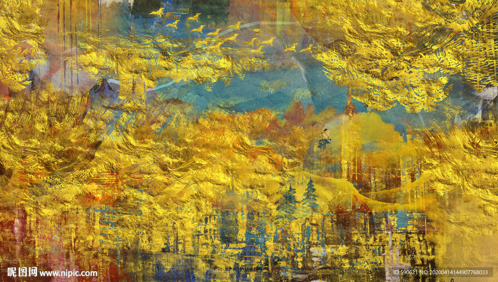 抽象油画