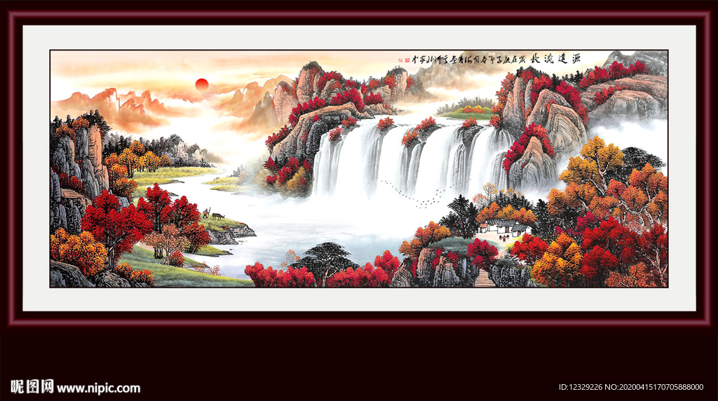山水画国画山水画