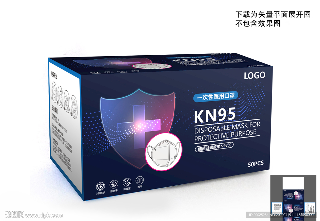 KN95口罩包装
