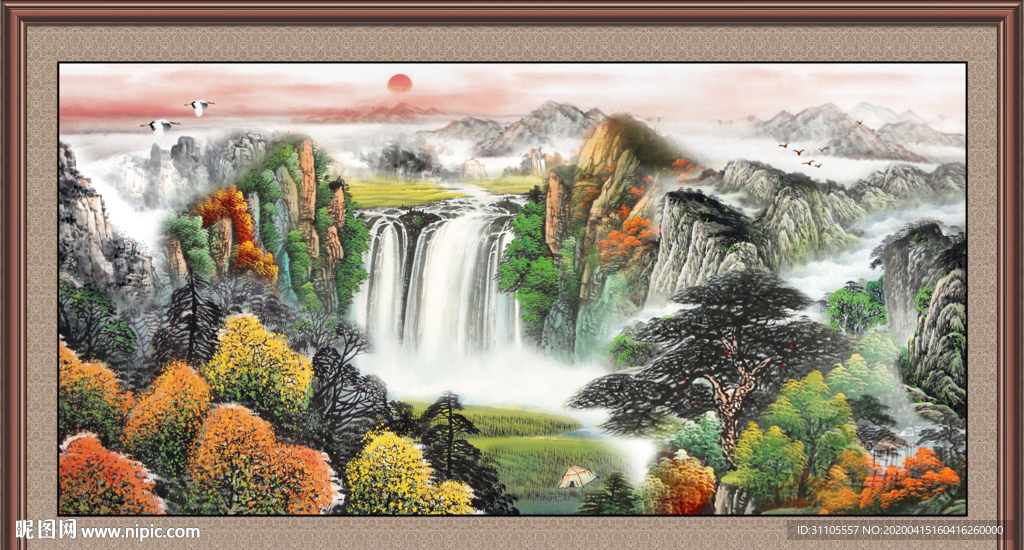 巨幅山水画
