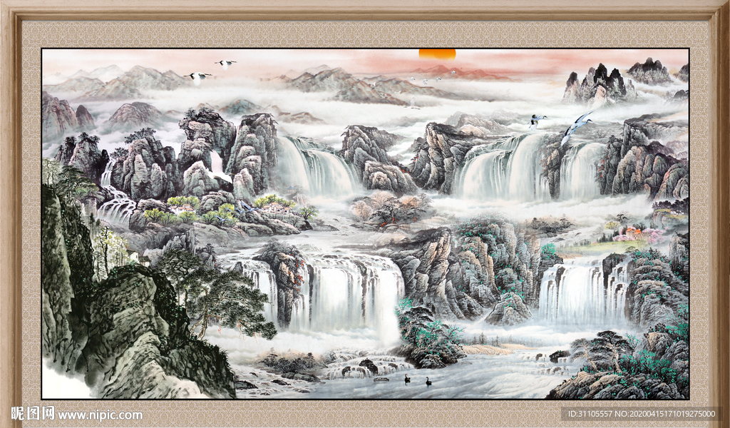 巨幅山水画