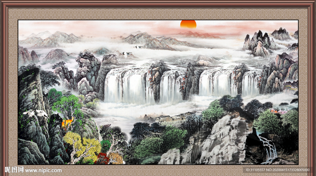 巨幅山水画