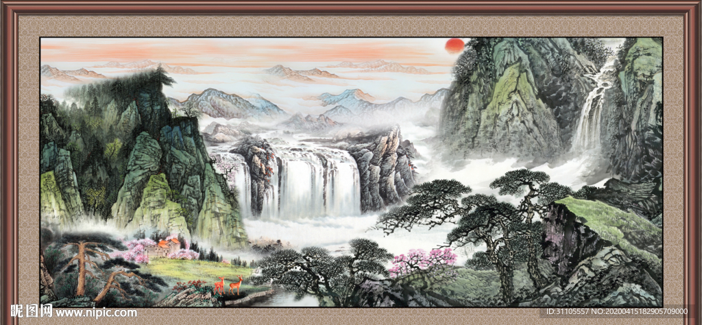 巨幅山水画