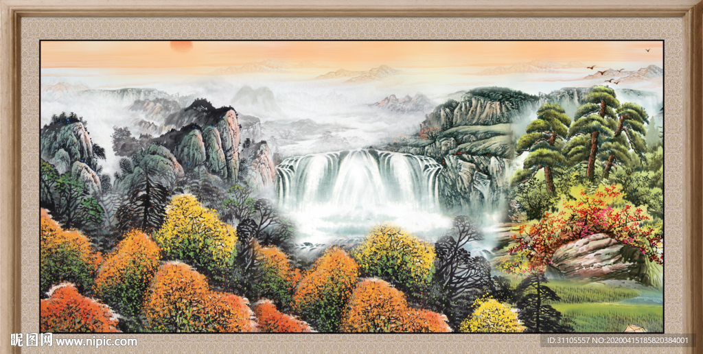 巨幅山水画