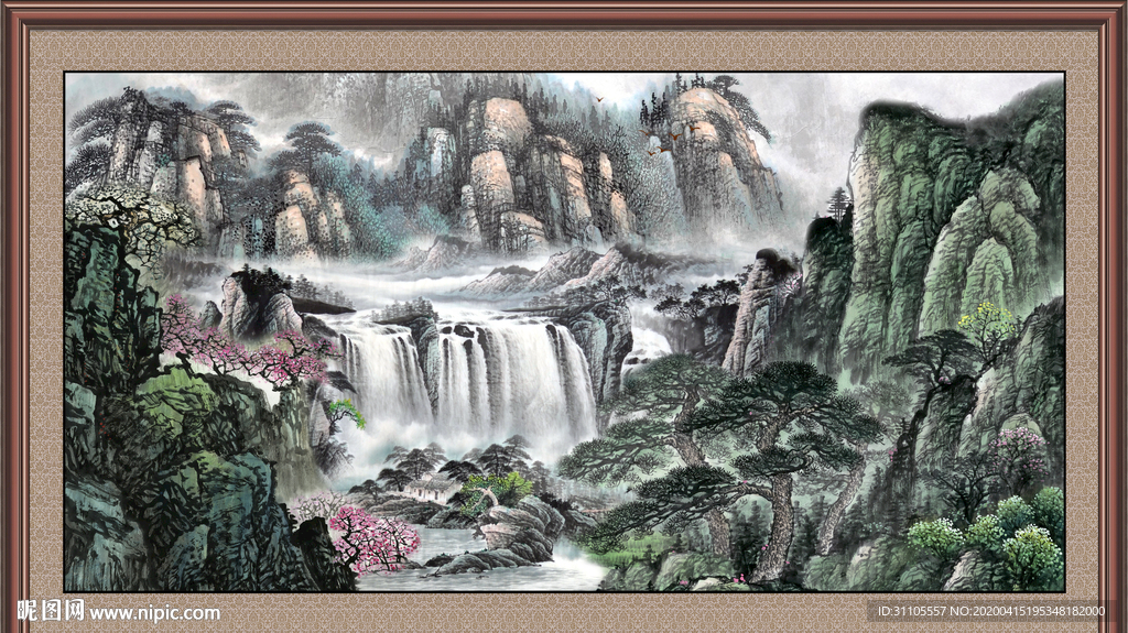 巨幅山水画
