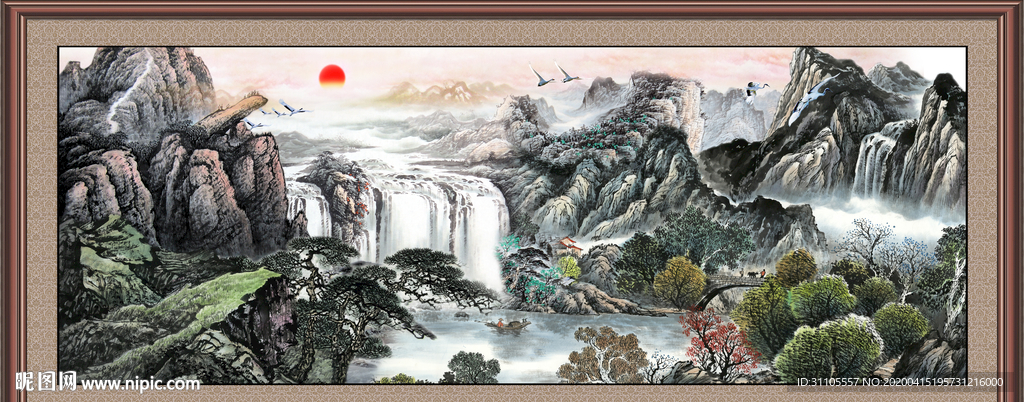 巨幅山水画