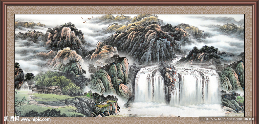 巨幅山水画