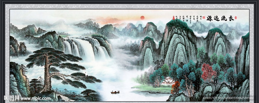 山水画国画山水画