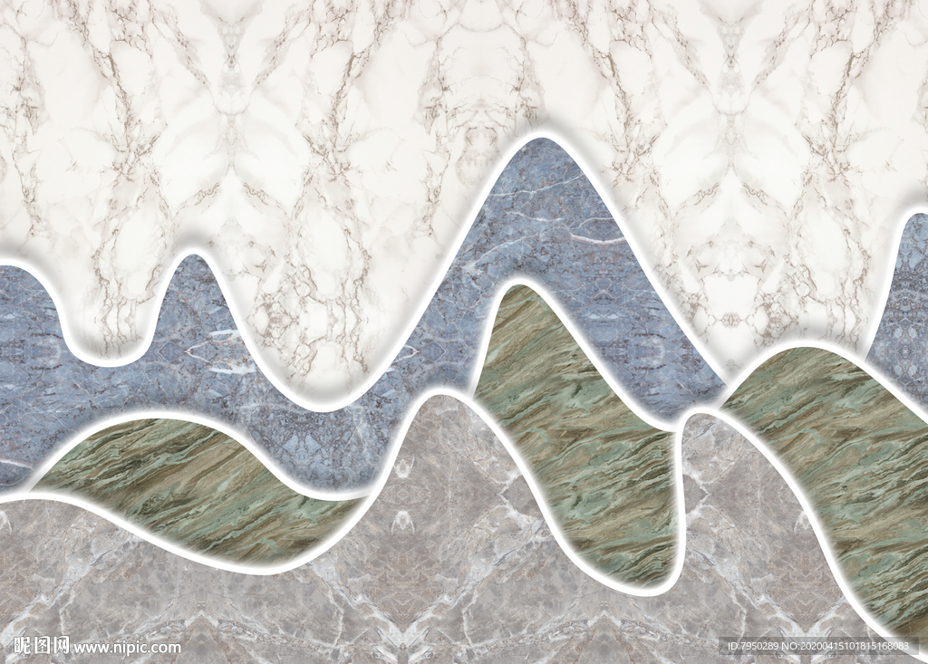 新中式大理石背景墙