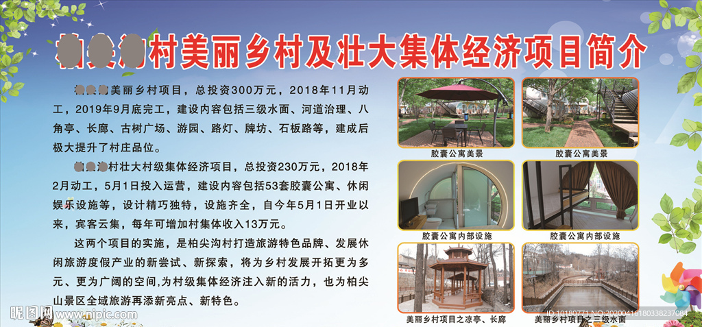 美丽乡村壮大集体经济项目简介