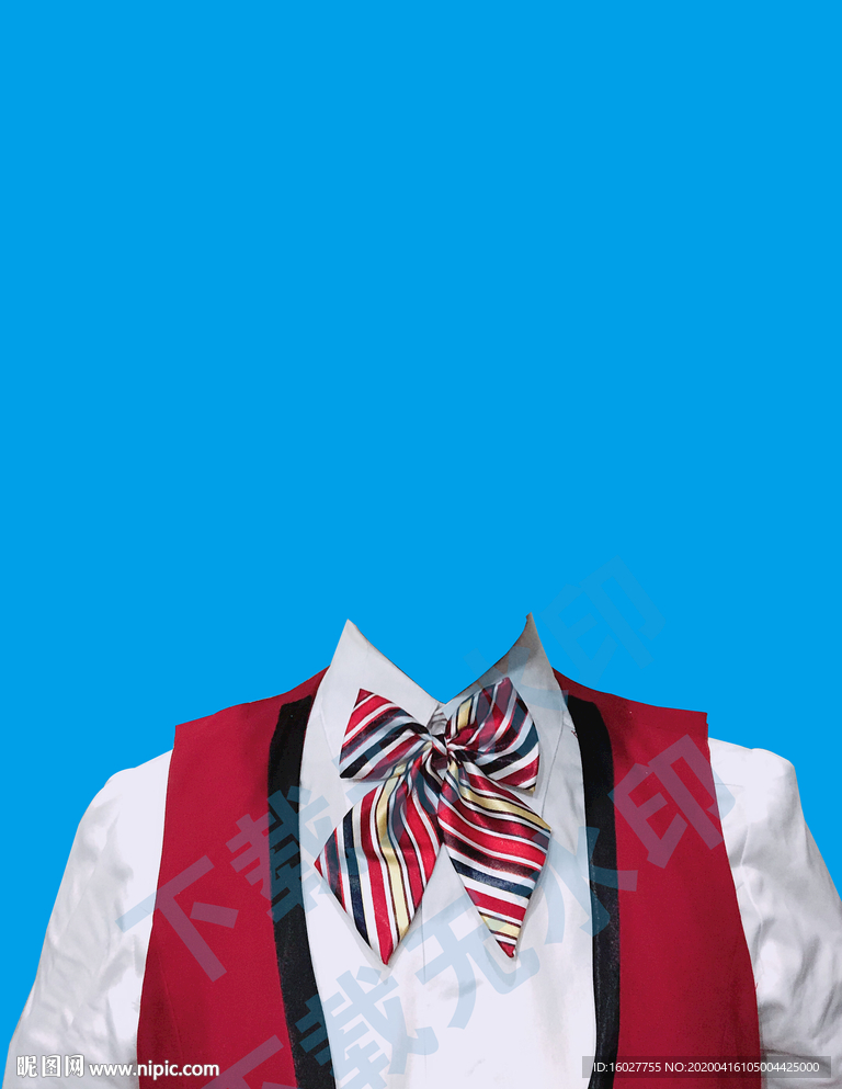 领花女生证件照