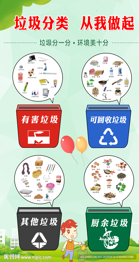 垃圾分类设计海报