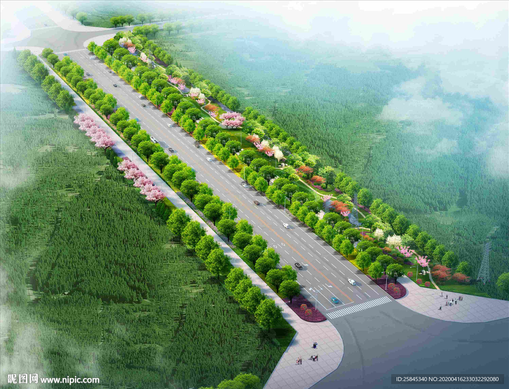 建筑效果图 广告设计 城市效果