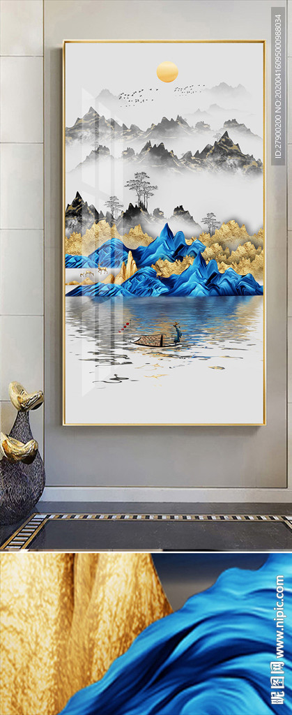 新中式麋鹿装饰画