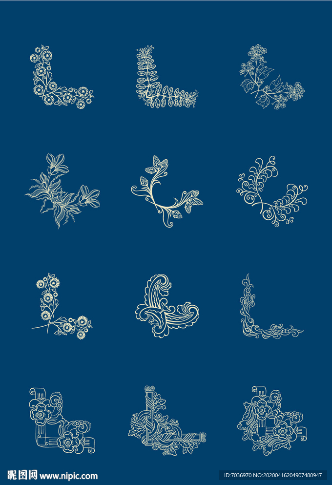 中国风植物纹样