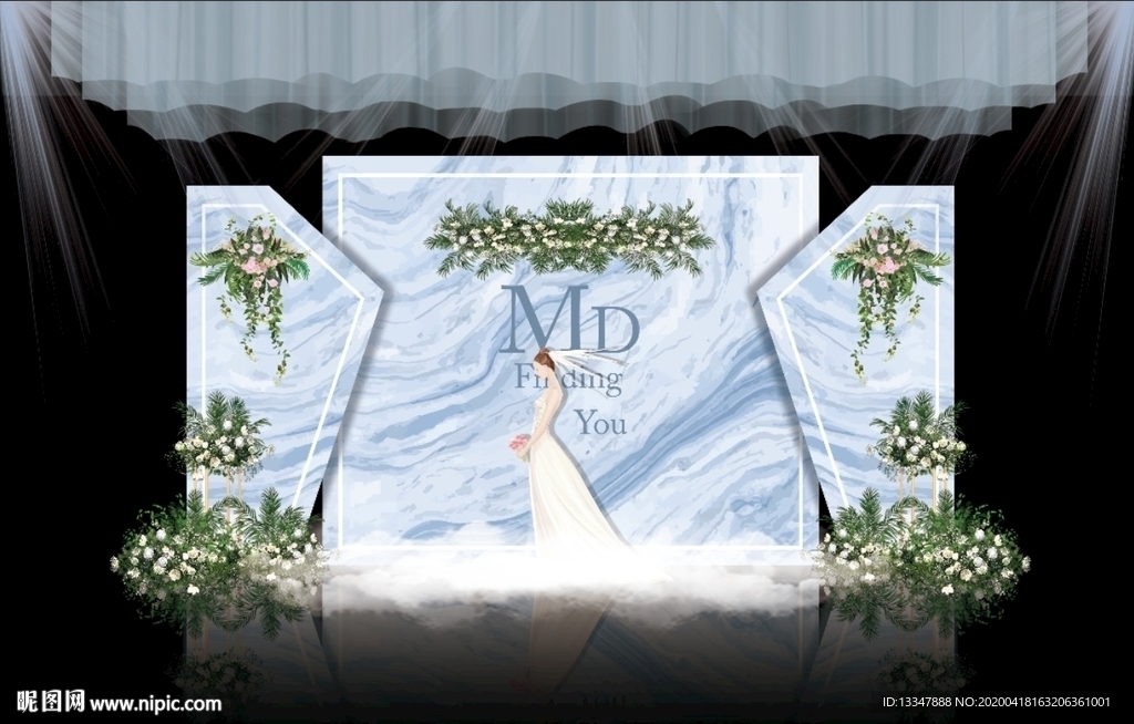 婚礼喷绘素材