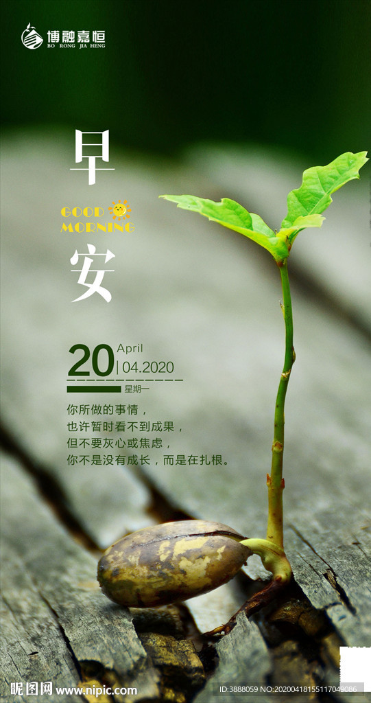 早安海报
