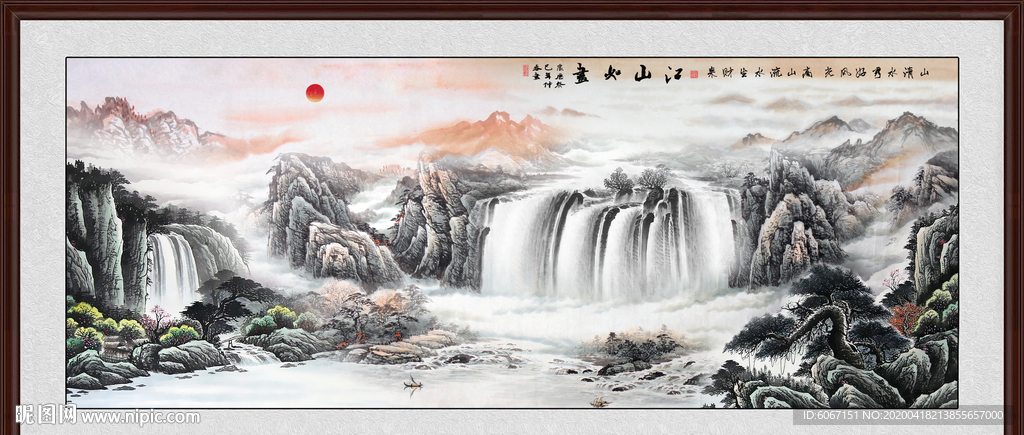 山水画国画山水画