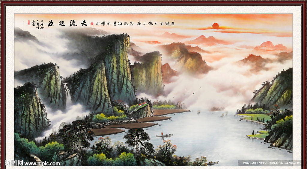 山水画国画山水画