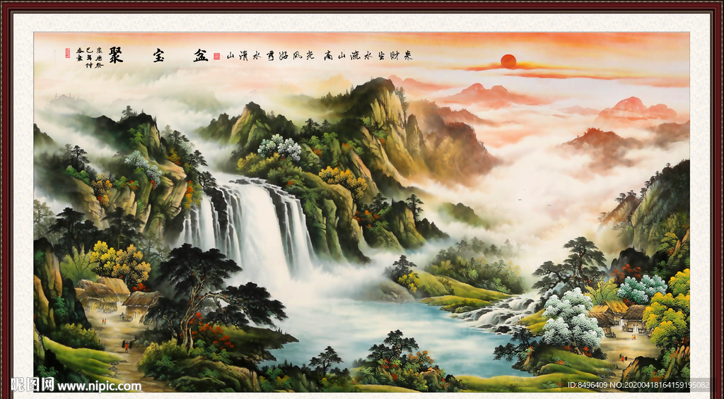 山水画国画山水画