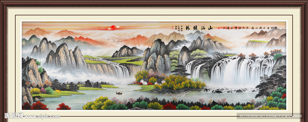 山水画国画山水画