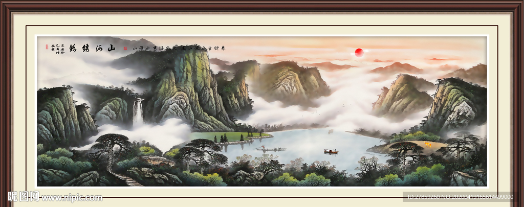 山水画国画山水画