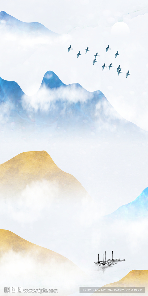 简约高雅玄关画 TIF分层