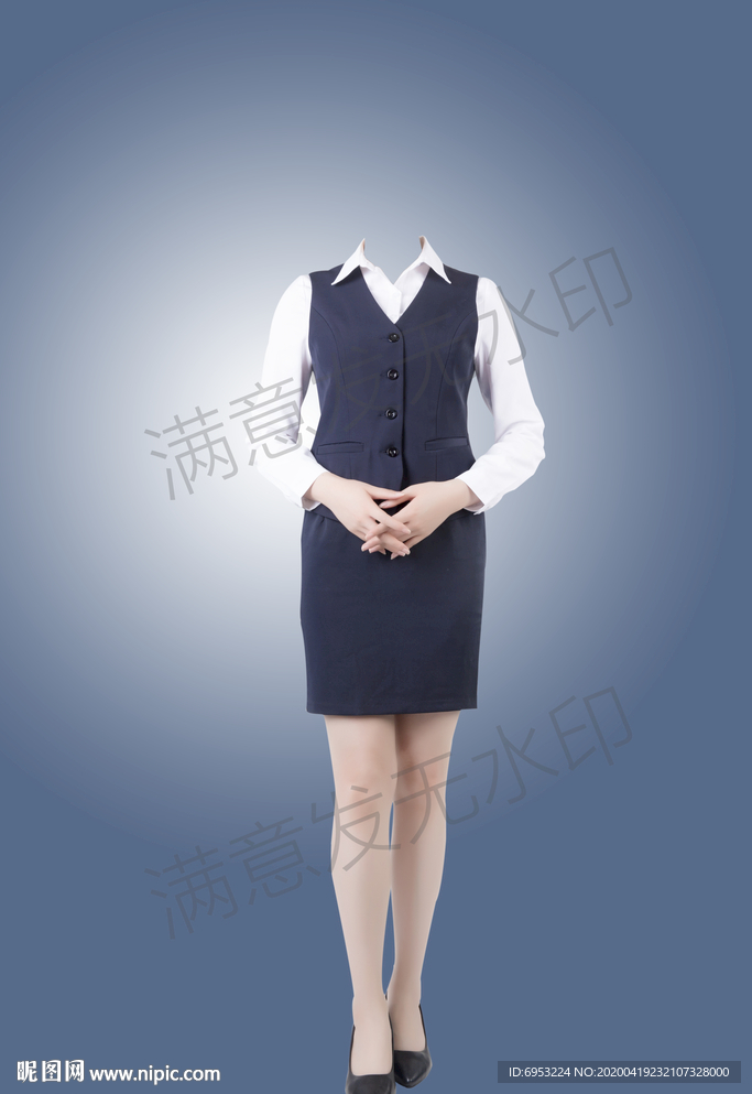全身正装女性模板